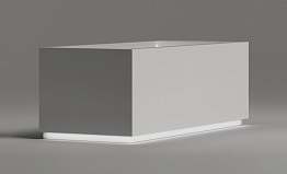 Ниша для ног с подсветкой в четырех экранах